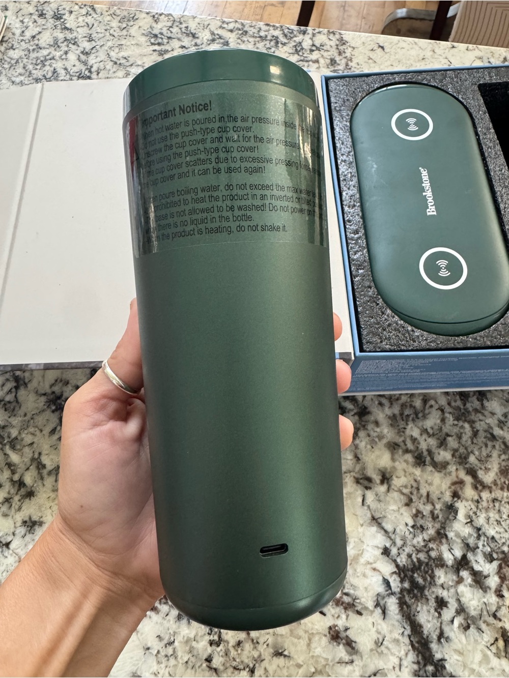Brookstone Travel Tumbler Warmer & Charging Station - Picture 7 of 9